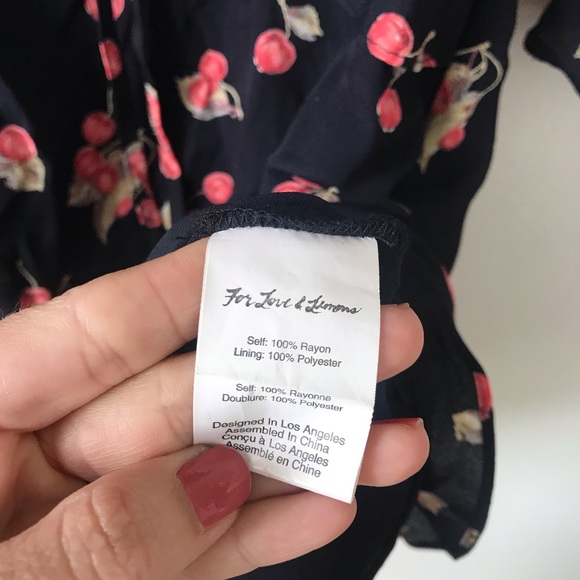 For Love and Lemons Cherry Sundress - Picture 7 of 8